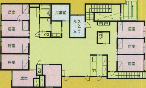 なでしこ館（1階間取り）